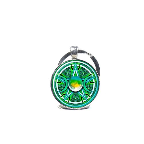 Diysetar Triple Moon Goddess Keychain Triple Moon Goddess Key Ring Triple Moon Goddess Key Chain Jewelry