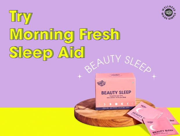 Image of Morning Fresh Sleep Aid - 30 Sachets with Melatonin, Biotin, Mulberry Leaf, Silk Protein - Enhance Skin, Hair, Nails - Natural, Non-Habit Forming - 1-Month Supply