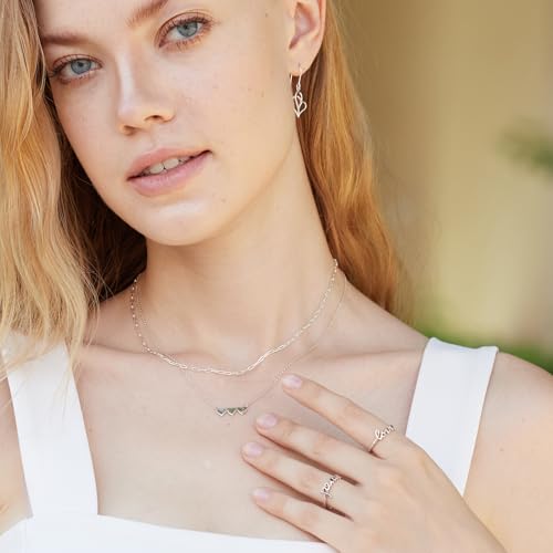 Boma Jewelry Sentiments Collection Sons Sterling Silver Three Hearts with 14kt Rose and Yellow Gold Vermeil Necklace, 18 Inches3