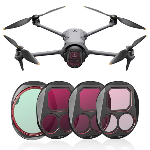 Mavic 4 Pro Filter Set für DJI Mavic 4 Pro Filterzubehör, ND8 / ND32 / ND64 / CPL Drohnenobjektivfilter, mehrfach beschichtetes optisches HD Glas 4er Pack