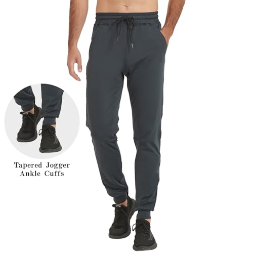 Image of Tall Mens Sweatpants Extra Long Athletic Jogger Pants Zipper Pockets
