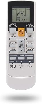 Replacement Remote Control for Fujitsu Air Conditioner ASU24CL1 24CL1 36CLX1 30CLX 30CLX1 ASU24RLXQ1 ASU24RLQ ASU24RLX AR-RY3 AR-RY4 AR-RY5 AR-RY6 AR-RY7 AR-RY12 AR-RY17