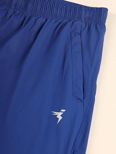 Image of TECHNOSPORT Men's Solid Woven Slim Fit Shorts for Running, Sports & Gym Workout with 2 Way Stretch