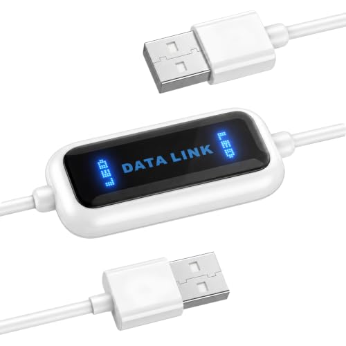 SALCAR Datenkabel High-Speed USB 2.0 PC zu PC Linkkabel für Windows 11/10/8.1/8/7/Vista/XP/2000… – Ansicht 1