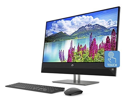 Image of HP Pavilion 24 All-in-One PC 23.8 inch Touchscreen, Intel Core i5-8400T, Intel UHD Graphics 630, 1TB HDD + 16GB Optane memory, 4GB SDRAM, Wireless Mouse and Keyboard, FHD Privacy Webcam, 24-xa0053w