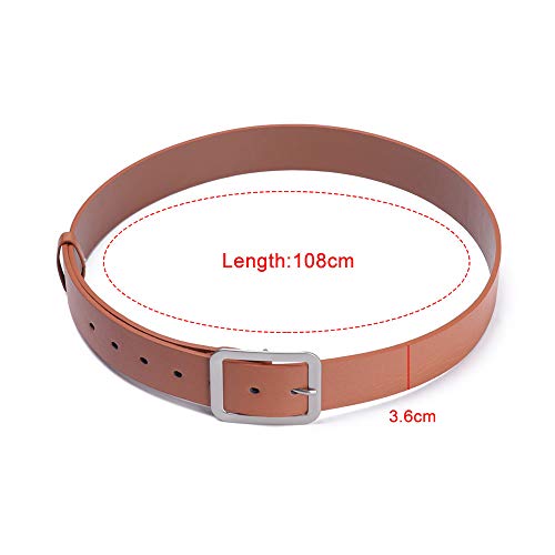 Waist Belts Casual Waistband Waist Strap Belts Luxury Square Pin Buckle Belt(white)3