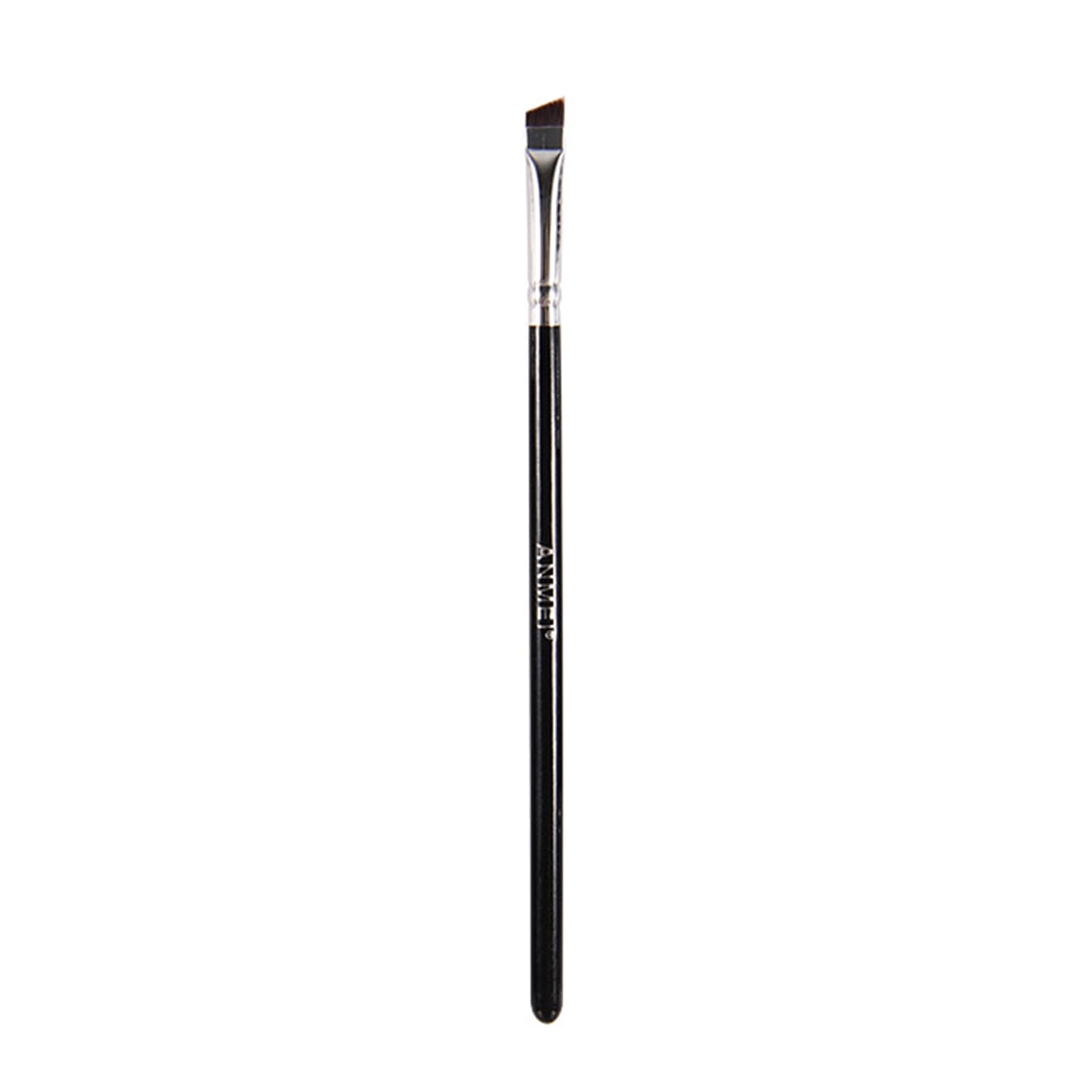 Pincel Delineador de Ojos de Precisión en Ángulo Fino - Cerdas Sintéticas Ultra Delgadas, Libres de Crueldad, Ideal para Gel y Líquidos, Mango Ergonómico de Madera, Resultados Profesionales (Negro)