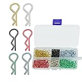 GLOBACT RC Body Clips Pins Rc Car Body Clips R Pins Stainless Steel Parts 6 Colors for 1/8 1/10 1/12