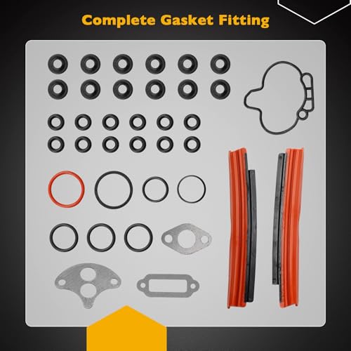Image of 3.8 Intake Manifold Gasket Set, Compatible with 1997-2009 Buick Regal Pontiac Grand Prix Chevy Impala Lumina Monte Carlo Oldsmobile Intrigue Regency, Replaces# MIS16203A