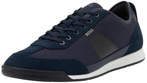 Boss Nitan_Lowp_txmx 10280114 01 - Entrenadores de Perfil bajo para Hombre, Azul Oscuro, 39 EU