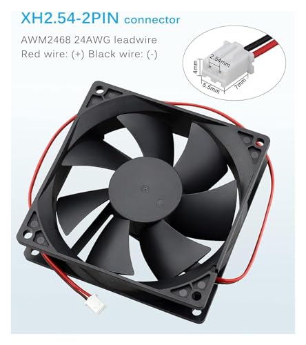Ventilador de refrigerador 24V DC de 12cm y baja velocidad con extractor silencioso 6