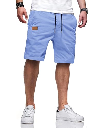 Short Homme Coton éTé Léger à Taille Elastique Contre la Chaleur