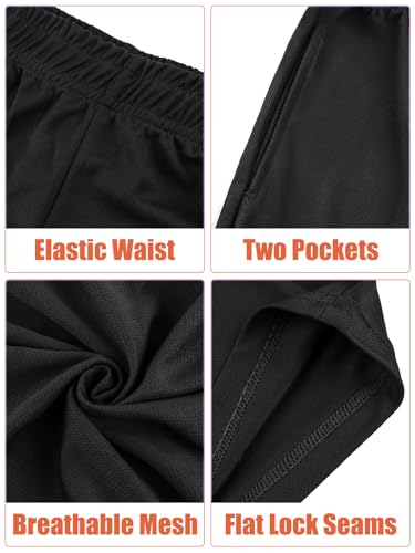 TopTie Big Boys Youth Soccer Short, 8 Inches Running Shorts with Pockets4