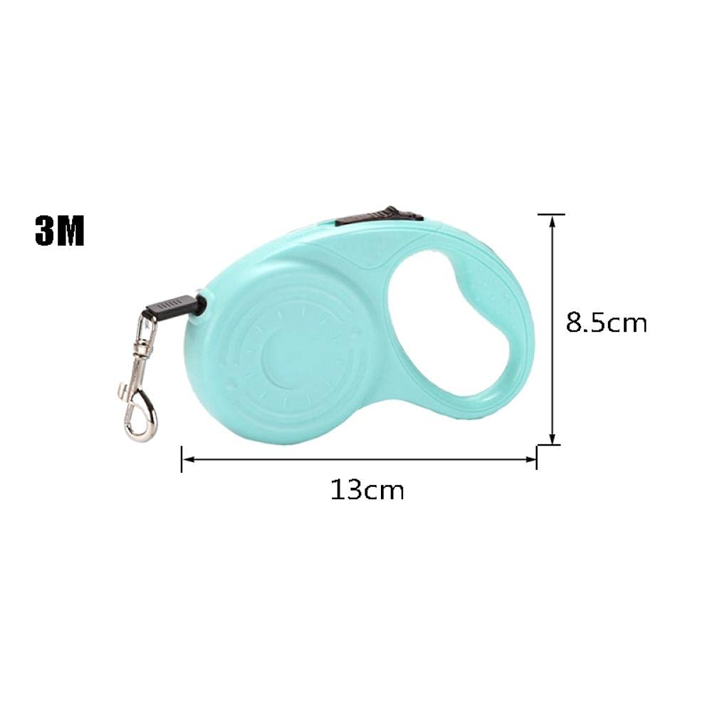 Guinzaglio per cani， Guinzaglio estensibile for cani, 3M, guinzaglio automatico regolabile in nylon for, for cuccioli e gatti, grigio(Gray)