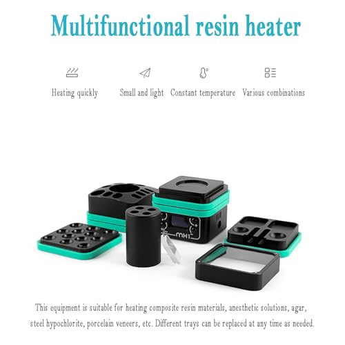 Riscaldatore in resina dentale con 4 modalità di temperatura, ammorbidente dentale rimovibile, adatto per riscaldare varie resine composite.