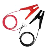 TOGEVAL 2Pcs Electric Fence Jump Cable with Clips for Fencing Systems Durable Outdoor Use for Gardens Farms and Livestock Electric Fence Connectors