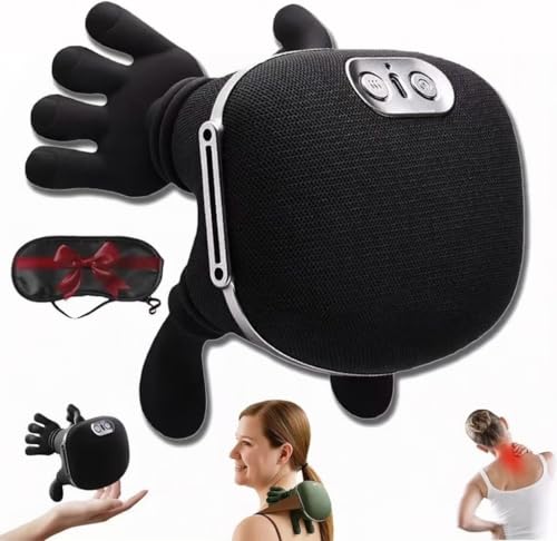 Masajeador Cuello Y Cervicales, Masajeador para hombros, almohada relajante cervical, Shiatsu de espalda y cuello, Para Casa, Viaje, Tras Ejercicio, Uso Diario, ajuste de 3