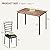 IDEALHOUSE 5-Piece Kitchen Dining Room Table Chair Set for Small Space, Indoor Modern Dinette Set for 4, Square Dinner Table Set for Dinette, Breakfast (Vintage)
