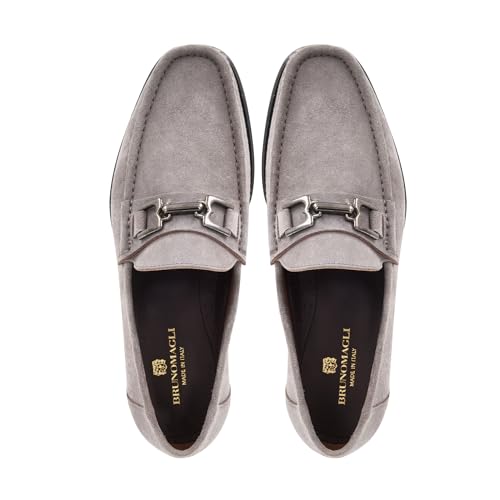 Image of Bruno Magli Men's Trieste Loafers, Leather Shoes, Slip-On Dress Shoes
