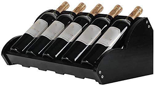 Étagère à vin en bois massif de qualité supérieure pour rangement de bouteille élégant D1
