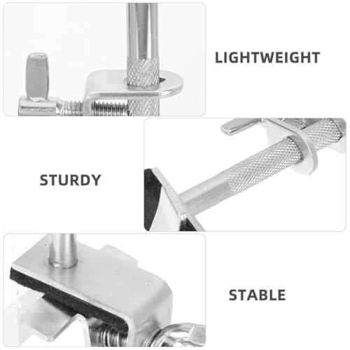 Soporte Abrazadera de Metal para Cowbell VOSAREA 2 Pzs miniatura 3