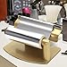 Professional Foil Dispenser and Cutter, Metal Sawtooth Design, Non-Slip Base, Gold