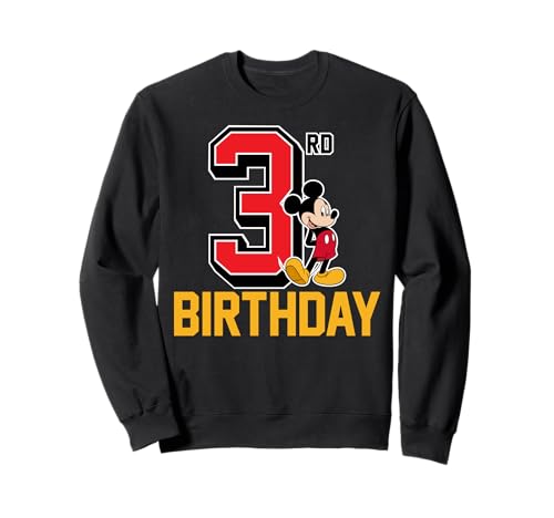 Sweatshirt My 3rd Birthday Mickey Mouse cadeau parfait pour anniversaire 3 ans
