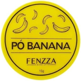 Pó Banana Para Maquiagem Fixador Translucido Finalizador, FZ34014, tb, Fenzza