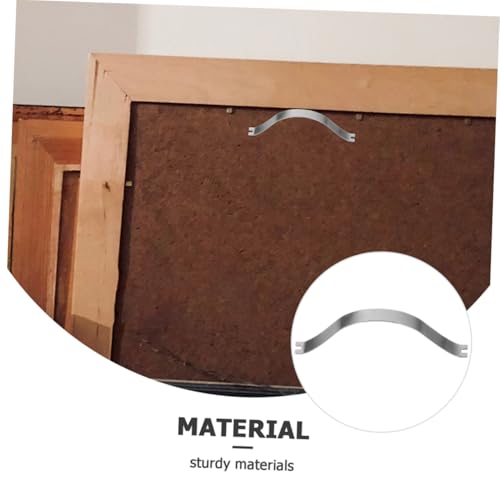 Image of Picture Hanging Hardware 100pcs Aluminum Alloy Hooks Drywall Clips Frame Backing Small Spring Clips