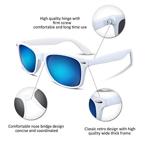 Image of FEISEDY Classic Square Retro Polarized Sunglasses Women Men 80s Sun Glasses Trendy UV400 B1858