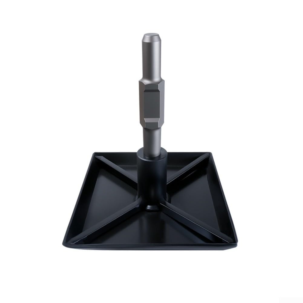 Plaque de percussion en alliage léger avec base épaisse élargie pour un compactage efficace du sol, pour marteaux électriques, design amovible