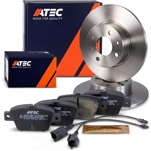 Kit disques de frein arrière 252mm pleins pour un freinage stable
