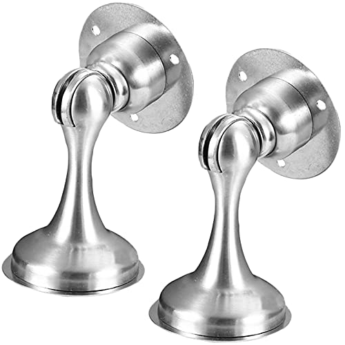 Topes para Puertas Magnético de Acero Inoxidable Práctico Topes para Puertas Necesidad de Taladrar Topes para Puertas Material de Fijación Se utiliza para La Fijación y Anticolisión de Puertas Cover