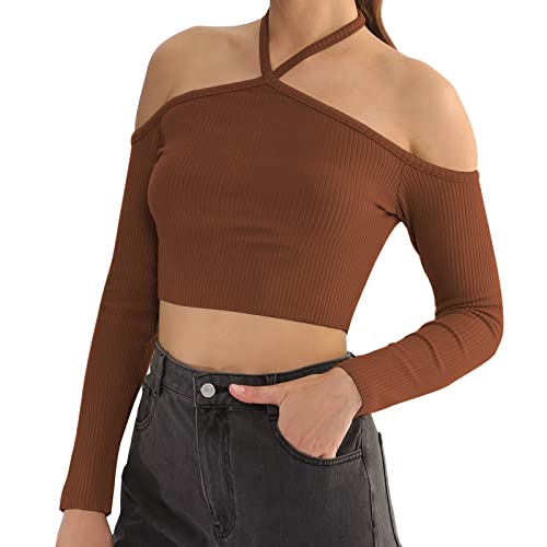 Ameri ★ HALTER NECK LONG SLEEVE SET TOP HALTER NECK LONG SLEEVE SET TOP（Tシャツ/カットソー）｜Ameri