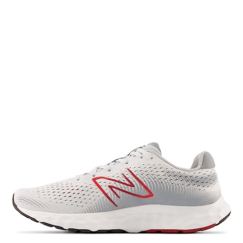 New Balance Men's 520 V8 Running Shoe, Grey/Red, 10