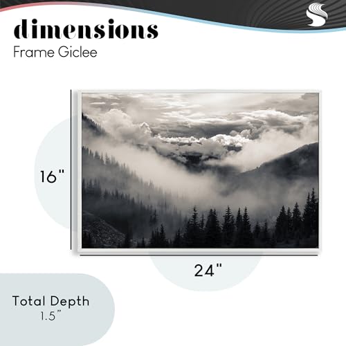 Art giclée tableau encadré blanc Stupell Industries décoration murale moderne vertical