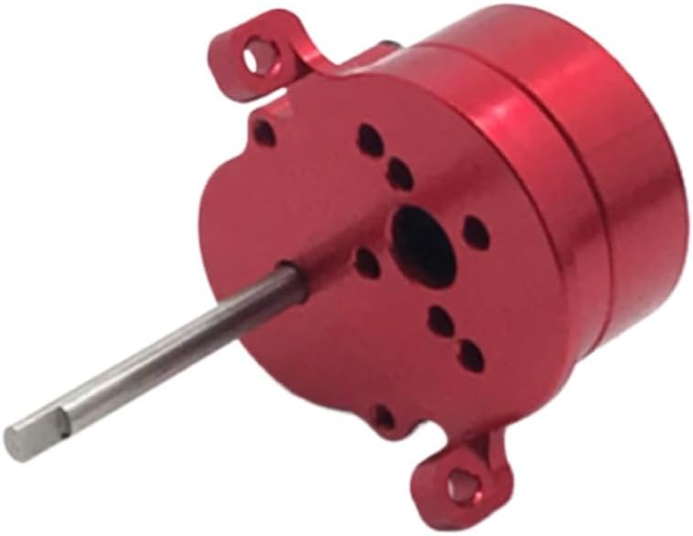 金属鋼ミッドギアボックス交換部品 1/10 D12 RC カーと互換性(Red)
