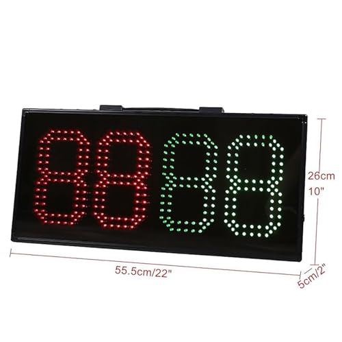 Marcador electrónico fútbol con LED y batería recargable miniatura 5