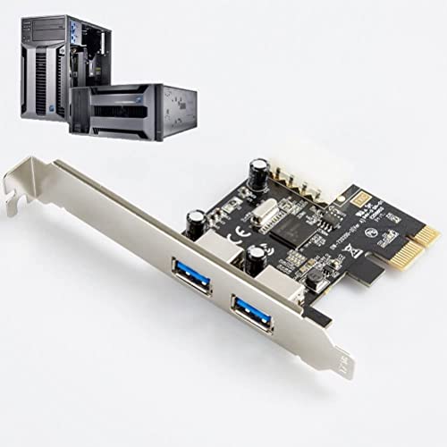Image of BigPlayer PCI Express USB 3.0 Card - 2-Port SuperSpeed Expansion Adapter for Desktop PC - High-Speed PCIe Interface Compatible with Windows 11 /10 /8 /7