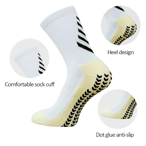 Soccer Grip Socks Non-Slip Sports for Men Hospital Yoga Training 1-Pair Anti-Skid3