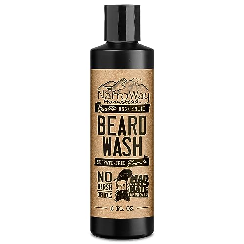 NarroWay Homestead 6 oz Unscented Sulfate-Free Beard Wash