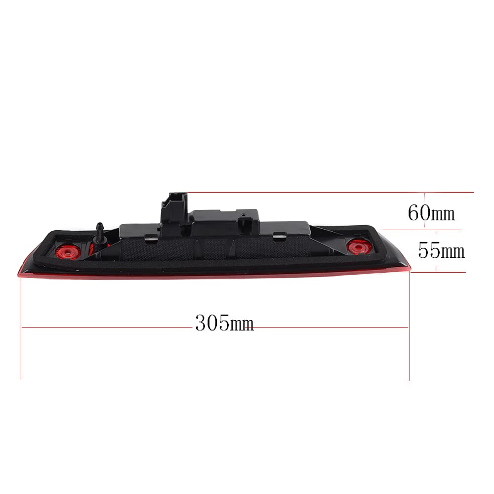 AIVYNA Luce di Arresto del Freno Posteriore A LED con Montaggio Alto E Terza Coda per Jeep Grand Cherokee 2005-2010,Rosso