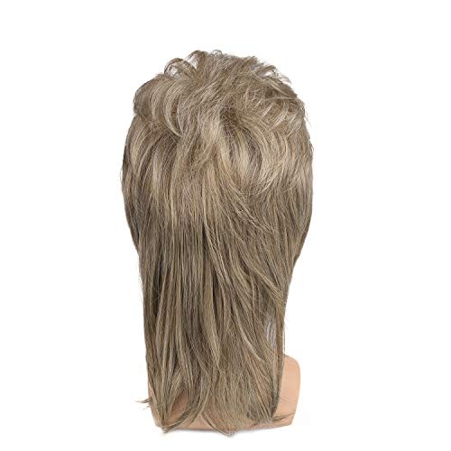 kaneles mullet wigs for men 80s costumes fancy party accessory cosplay halloween hair wig blonde