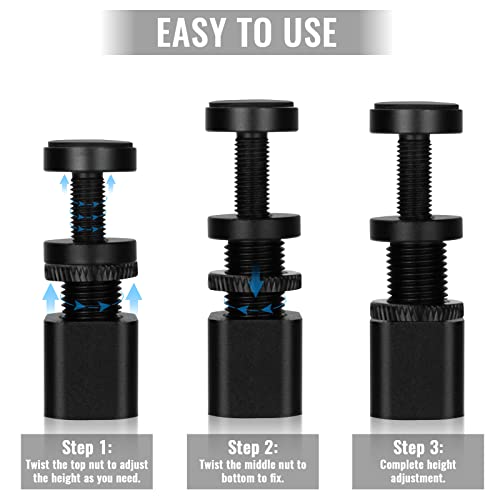 Image of Short GPU Support Bracket - Heavy Duty Adjustable GPU Anti Sag Holder & Support Stand for Graphics Card, 0.98 inch-2 inch Height Durable Black Metal PC Build Stabilizer, GPU Sag Prevention