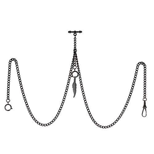 Montre de poche rétro pour homme avec double chaîne Albert pour gilet de costume