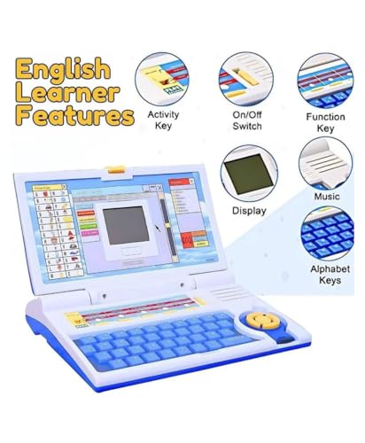 Image of Braintastic English Learner Kids Laptop with Mouse Control, 20 Activities for Learn & Play for 3+ Year Old (Laptop with Mouse)