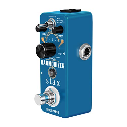 Image of Stax Guitar Harmonizer Pedal Digital Effect Pedal Harmony Pitch Shifter Detune For Electric Guitar Bass Mini Size True Bypass