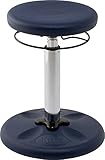 Kore Adjustable Height Wobble Chair, Active Sitting for Children, Kids, Teens: Better Than a Balance Ball, Flexible Classroom Seating, Adjusts from 16.5 to 24 inches, Dark Blue