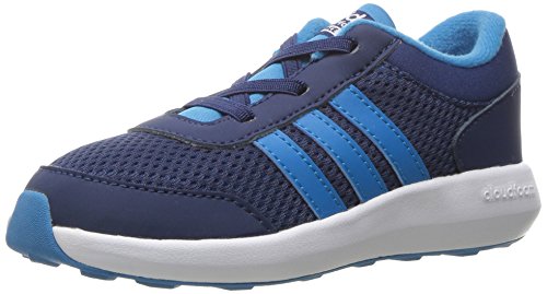 adidas Men's Cloudfoam Race (Infant/Toddler) Sneaker, Solar Blue/White, 8 M