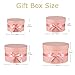 GnFlus Gift Boxes with Lids for Presents Set of 4 for Arrangements Flowers Wedding Birthday Valentines Bridesmaid Christmas Party Pink